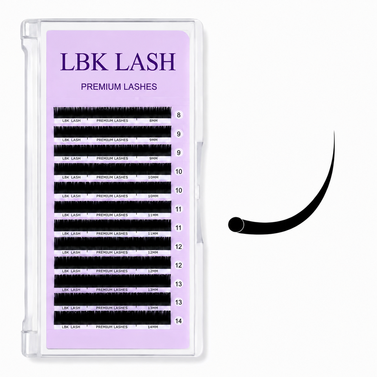 LBK Eyelash Extensions Lash Extensions Supplies Individual Lashes Premium Silk Volume & Classic Lash Soft Professional Eyelashes Extension