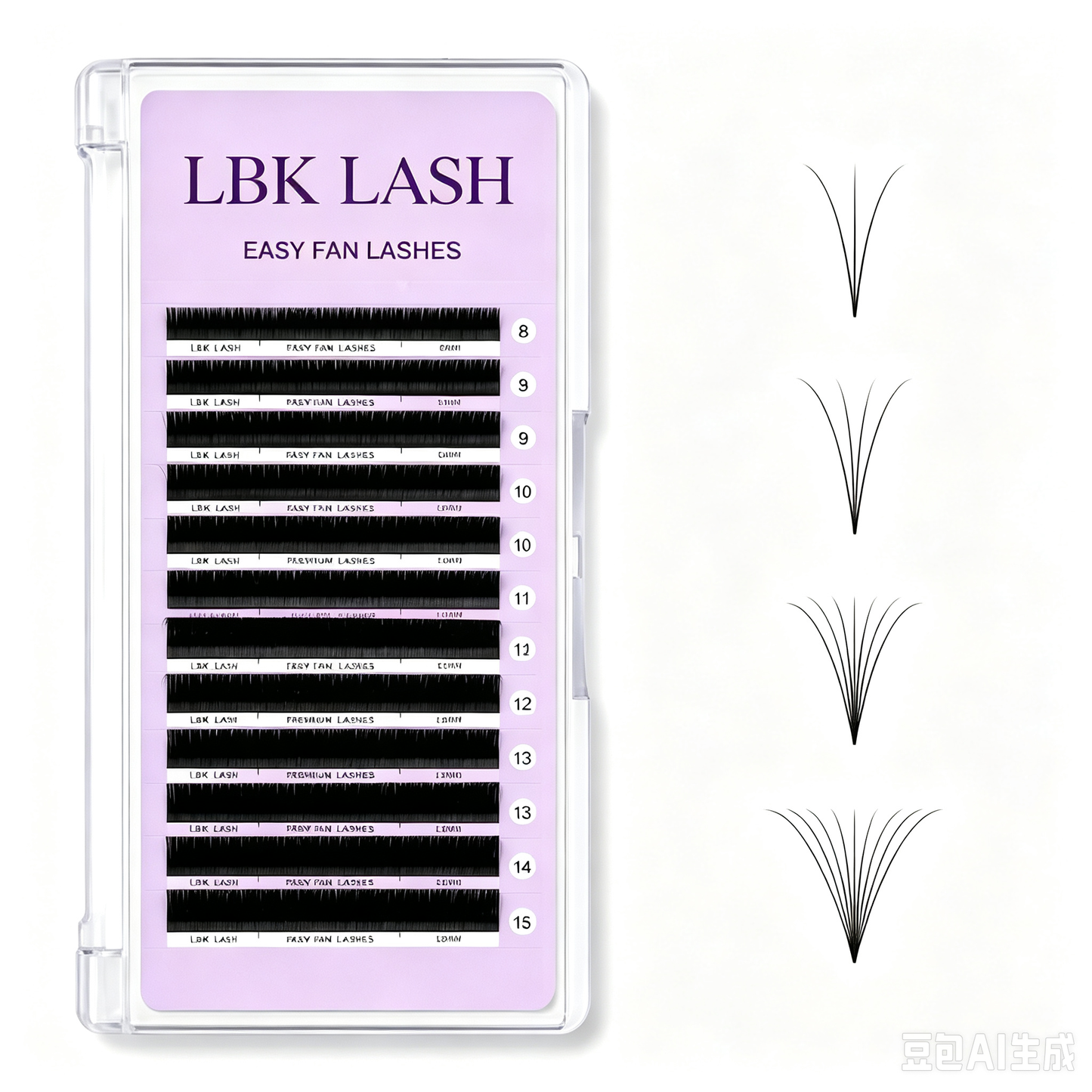 LBK Ellipse Flat Eyelash Extension Matte Black Eyelash Extension Supplies Classic Lash Extensions Individual Eyelashes Salon Use